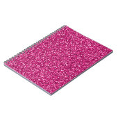 Smitten Pink Glitzer Notizblock (Linke Seite)