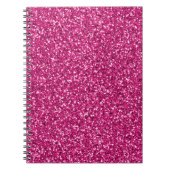 Smitten Pink Glitzer Notizblock (Vorderseite)