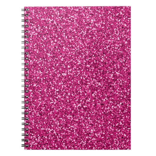 Smitten Pink Glitzer Notizblock (Vorderseite)