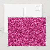 Smitten Pink Glitzer Postkarte (Vorne/Hinten)
