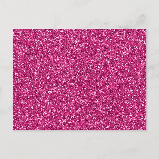 Smitten Pink Glitzer Postkarte (Vorderseite)