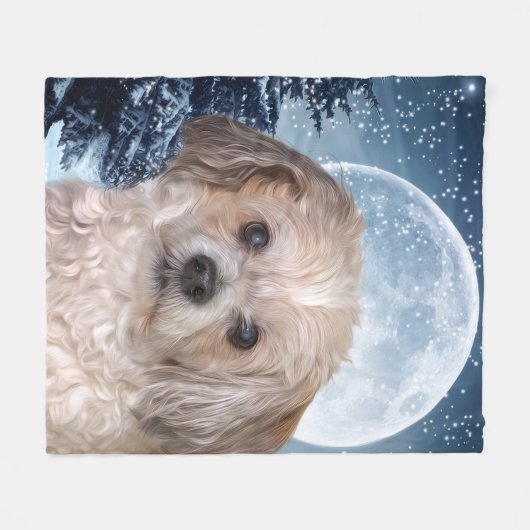 Smitty Winter Moon Fleecedecke (Vorderseite (Horizontal))