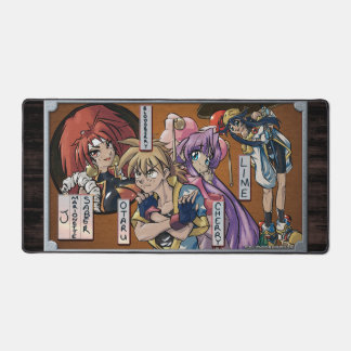 SMJ Woodblock-Druck Schreibtischunterlage