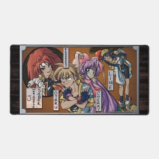 SMJ Woodblock-Druck Schreibtischunterlage (Vorderseite)