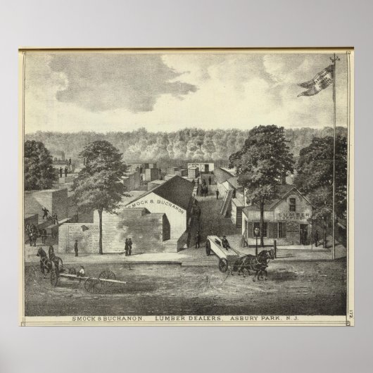Smock & Buchanon, Holzhändler, Asbury Park, NJ Poster (Vorne)