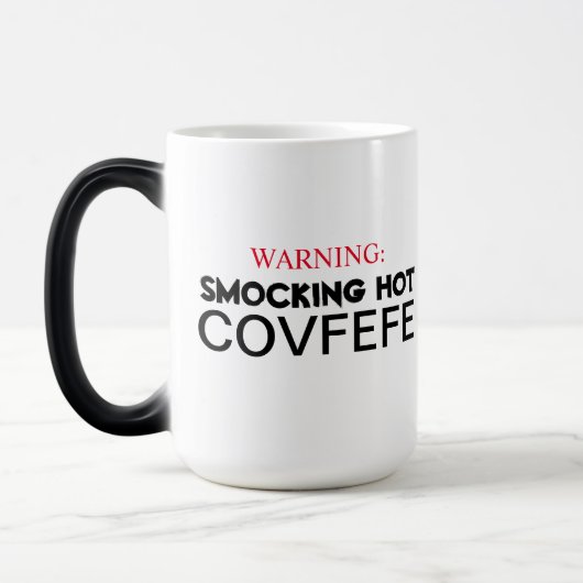 Smocking heißes Covfefe Verwandlungstasse (Links)
