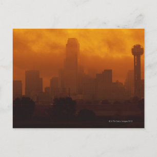 Smog in der Stadt Postkarte