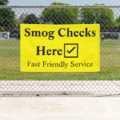 Smog-Karo Hier 1,5 m Banner (Insitu)