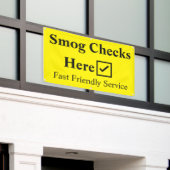 Smog-Karo Hier 1,5 m Banner (Äußeres Gebäude)