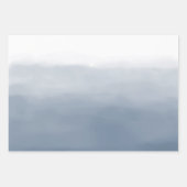 Smok Blue Ombre Wasserfarbe Geschenkpapier Set (Vorderseite 2)