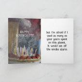 SMOKE ALARM BIRTHDAY CARD FOR ANYONE DANKESKARTE (Innenseite)
