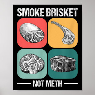 Smoke Brisket Not Funny Brisket Grillen Grill Poster