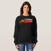 Smoke Cuban Cigar Lit Lips Smoking Graphic Sweatshirt (Vorne ganz)