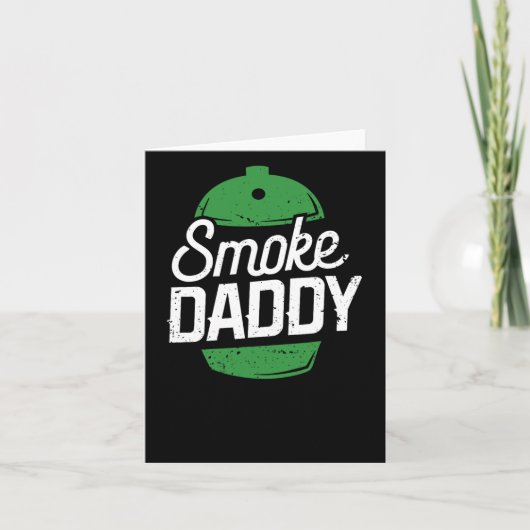 Smoke Daddy Green Egg Pitmaster Vater Grillen Gril Karte (Vorderseite)