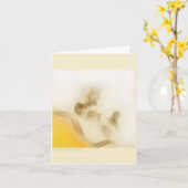 Smoke Drawing, Rockne Krebs, 1973 (Note Card) Karte (Gelbe Blume)