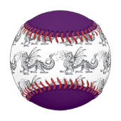 Smoke & Fire Benutzerdefiniertes Baseball (Rückseite)