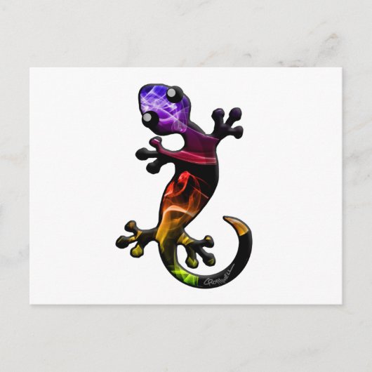 Smoke Gecko Lizard Postkarte (Vorderseite)