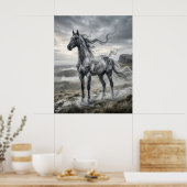 Smoke Horse Windblown Plateau Poster (Küche)