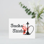 Smoke Shisha Postkarte (Stehend Vorderseite)
