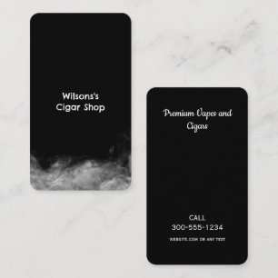 Smoke Shop Vape Schwarz Visitenkarte
