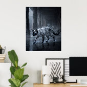 Smoke Siamese Whispering Mist Kunst Poster (Heimbüro)