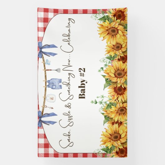 Smoke & Sizzle Baby Q Banner (Vertikal)