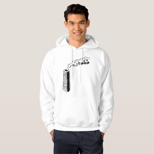 Smoke Stack Mens Hoodie (Vorne ganz)