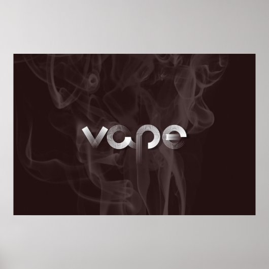 Smoke Vape Premium Poster Print (Vorne)