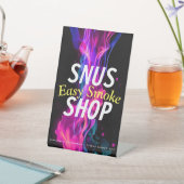 Smoke Vape Shop Business Supplies Garden Flag Sockelschild (In SItu)