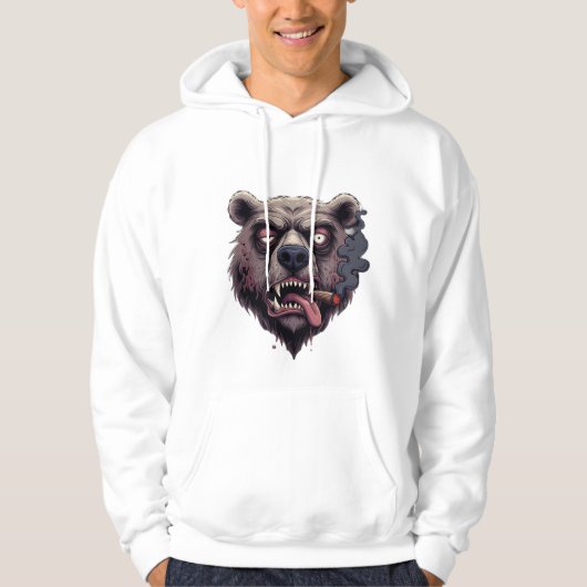 Smoked Out Smokey Bear Hoodie (Vorderseite)