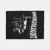 Smokeologin - Funny Pitmaster Grillen Smoker Grill Fleecedecke (Vorderseite (Horizontal))