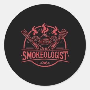 Smokeologin Grillen Smoker Meat Smoking Tools Gril Runder Aufkleber
