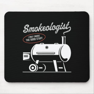 Smokeologin Grillen Vater Funny Smoking Meat Smoke Mousepad
