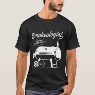 Smokeologin Grillen Vater Funny Smoking Meat Smoke T-Shirt