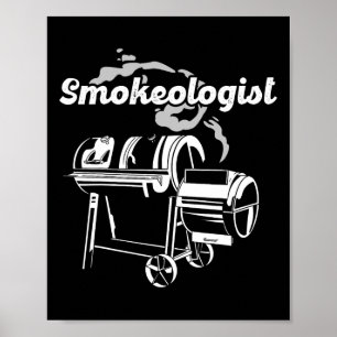 Smokeologin - Pitmaster Grillen Smoker Grilling Poster