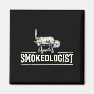 Smokeologist - Lustiger Pitmaster Bbq Smoker Grill Magnet