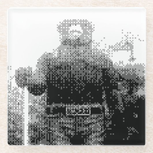 Smokey Bear Glasuntersetzer (Vorderseite)