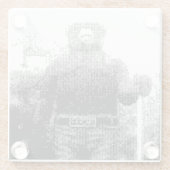 Smokey Bear Glasuntersetzer (Rückseite)
