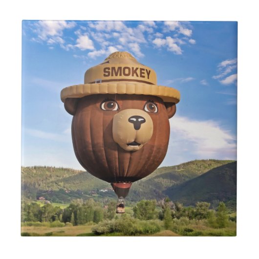 Smokey Bear in Colorado Fliese (Vorderseite)