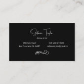 Smokey Blue Eyes Makeup Artist Business Cards Visitenkarte (Rückseite)