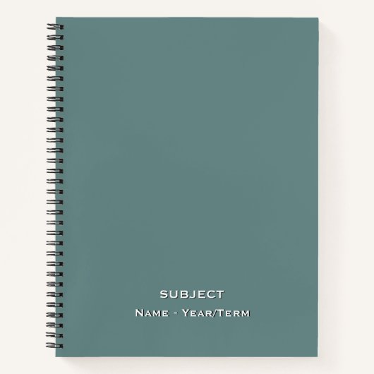 Smokey Blue Notizblock (Vorderseite)