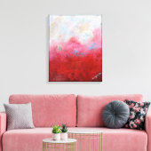 Smokey Crimson Leinwanddruck (Insitu (Wohnzimmer))