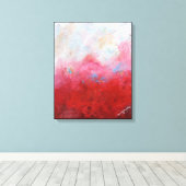 Smokey Crimson Leinwanddruck (Insitu (Holzboden))