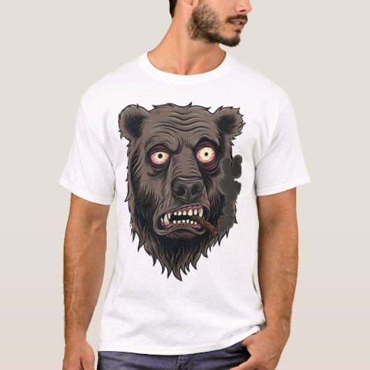 Smokey der Bär Fantasy-Stil T-Shirt (Vorderseite)