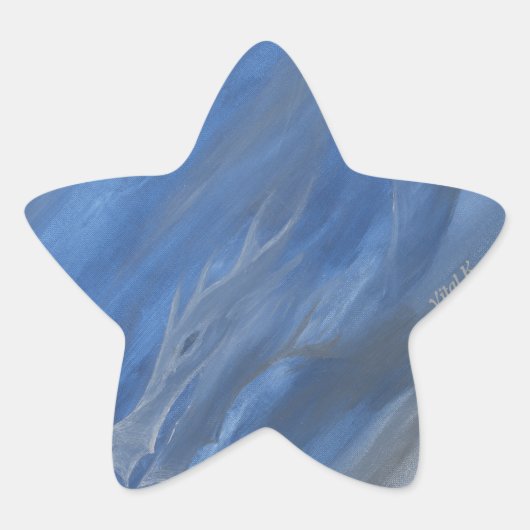 Smokey Dragon Stern-Aufkleber (Vorderseite)