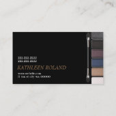 Smokey Eyeshadow Palette MakeUp Artist Cosmetics Visitenkarte (Rückseite)