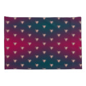 Smokey Fuschia und Extravagant Hearts Kissenbezug (Rückseite-Rechts)