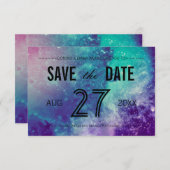 Smokey Galaxy speichert die Datumskarten Save The Date (Vorne/Hinten)