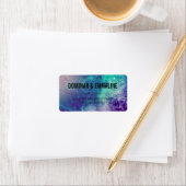 Smokey Galaxy Wedding Address Labels Adressaufkleber (Insitu)