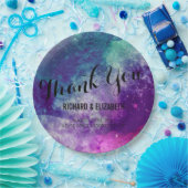 Smokey Galaxy Wedding Tellers Pappteller (Party)